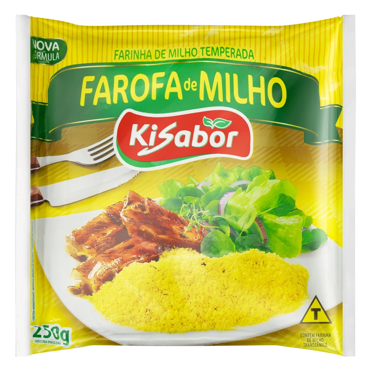 Farofa De Milho Kisabor Pacote 250g