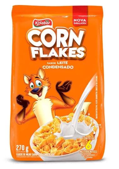 Cereal Kicereal Corn Flakes Sc 270g Leite Condensado