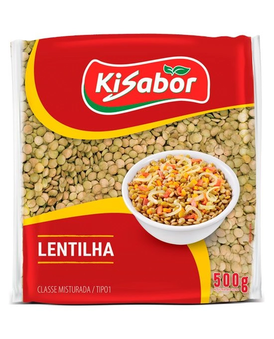 Lentilha Tipo 1 Kisabor Pacote 500g