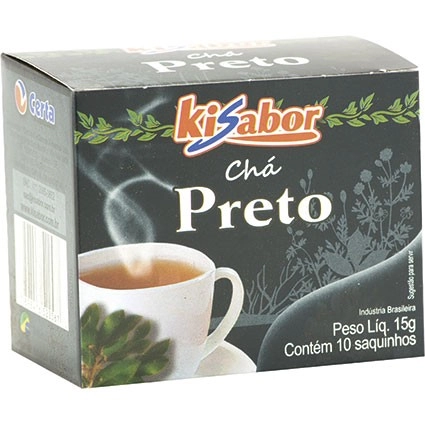 Cha Kisabor C/10unidade Preto
