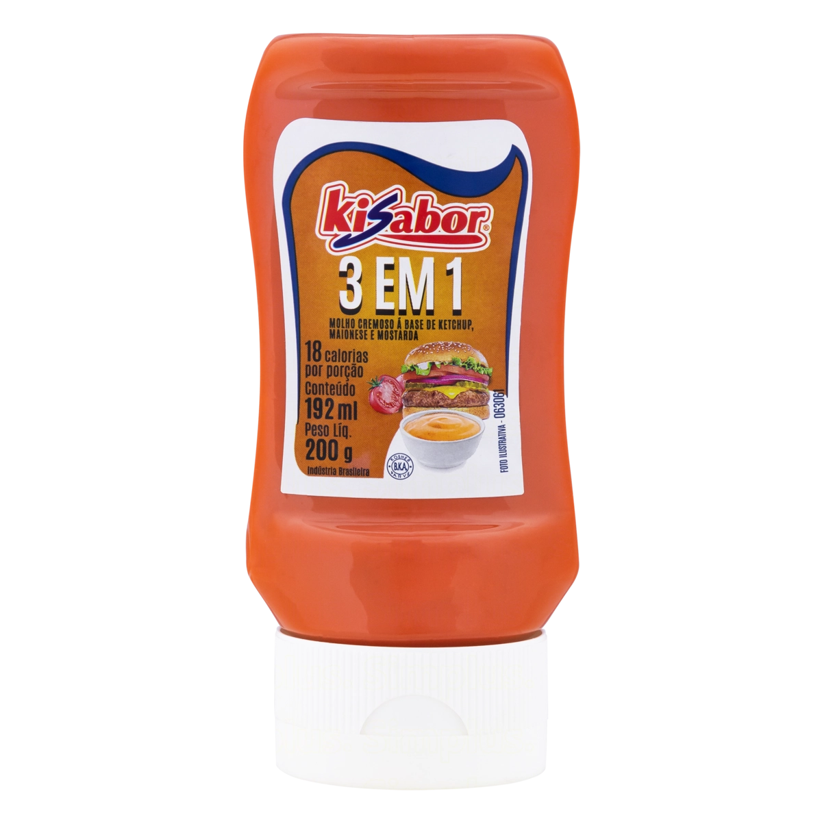 Molho 3 Em 1 Kisabor Squeeze 200g