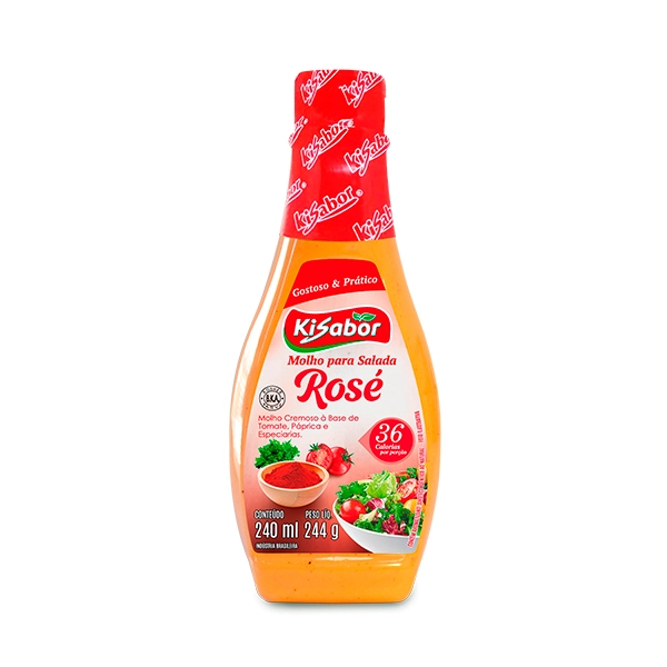 Molho Para Salada Rosé Kisabor Squeeze 240ml