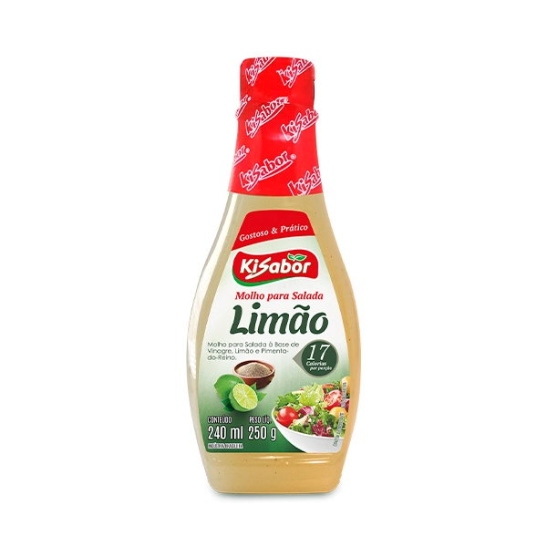 Molho Para Salada Limão Kisabor Squeeze 240ml