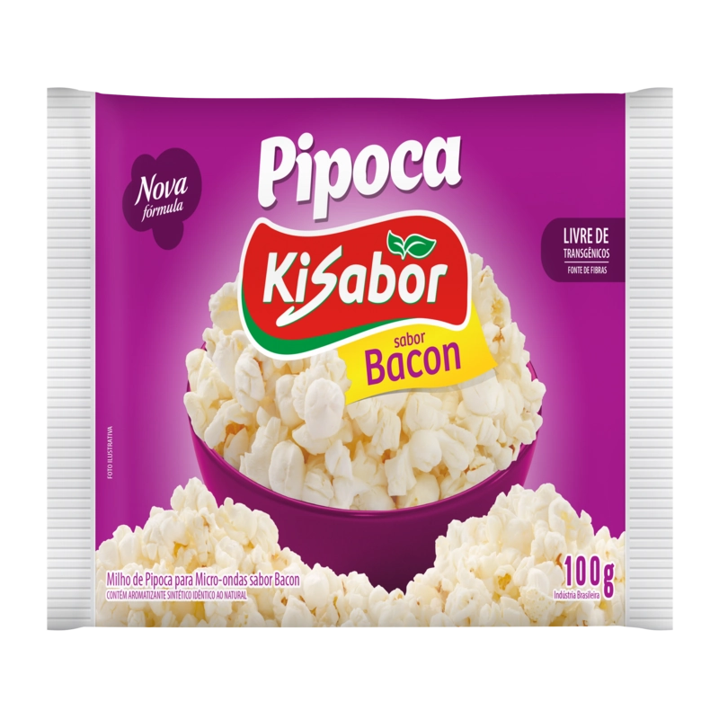Pipoca P/micro Kisabor Bacon 36xr