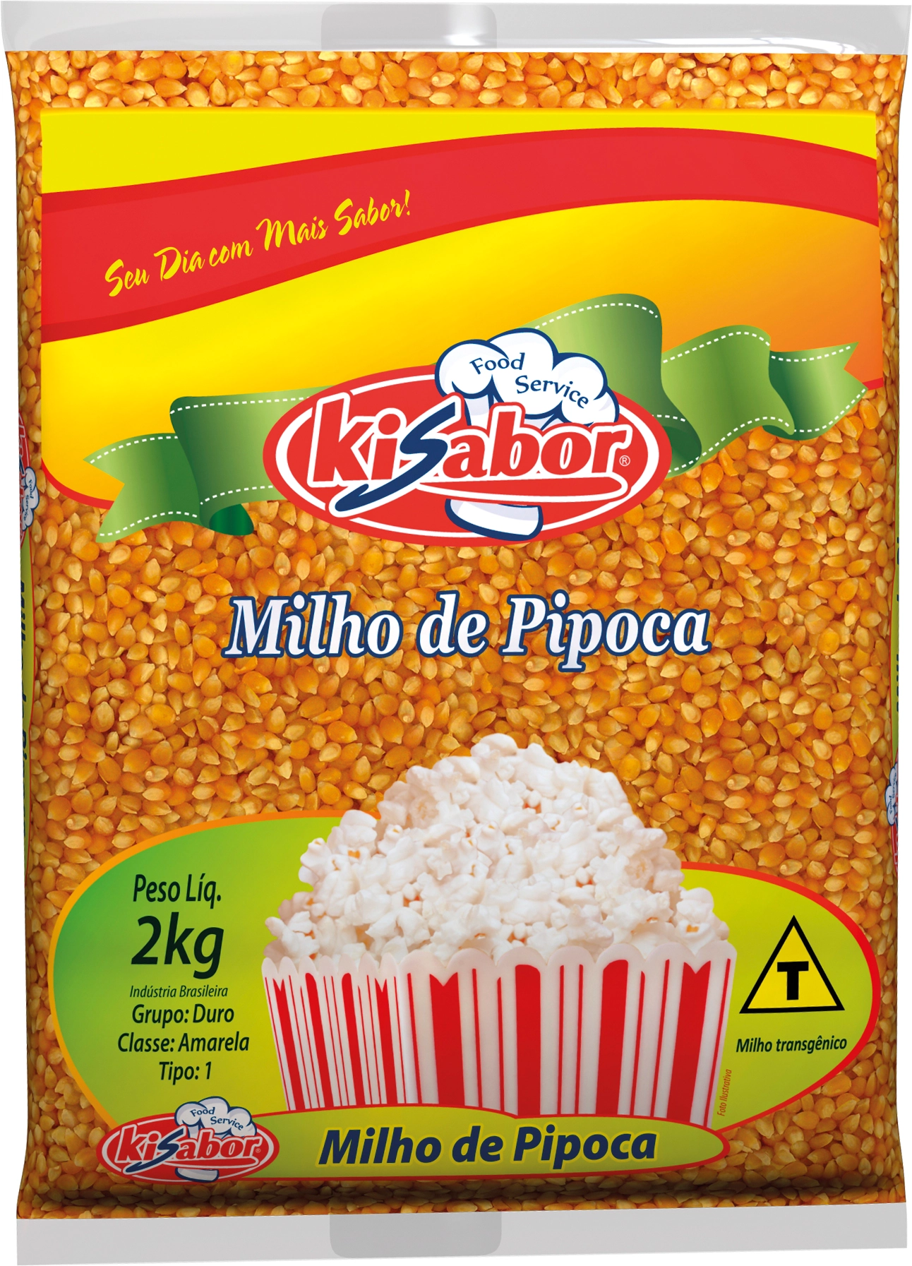Milho Pipoca Kisabor 2kg