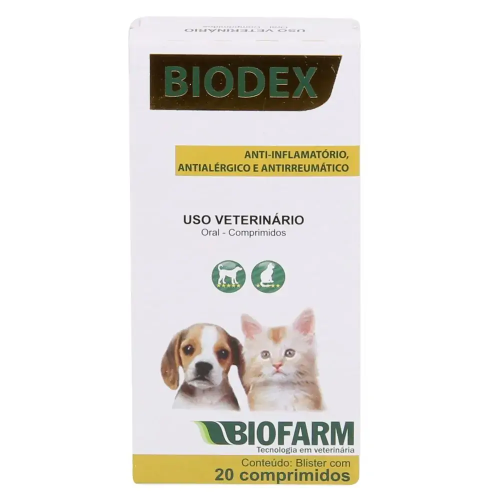 Biodex Comprimidos Caixa Com 20 Comprimidos