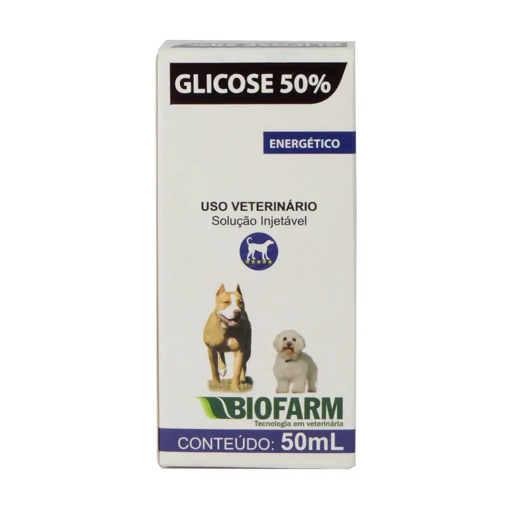 Suplemento Energético Glicose 50% Injetável 50ml Biofarm