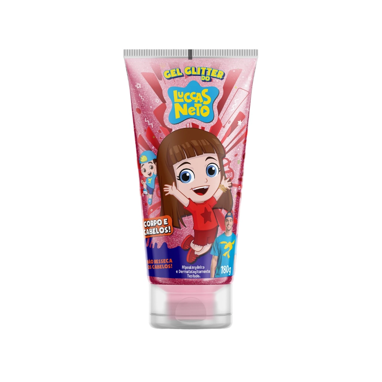 Luccas Neto Gel Glitter 180ml