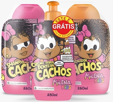 Kit Milena Sh Cond 260ml Cachos Gts Cr Pent