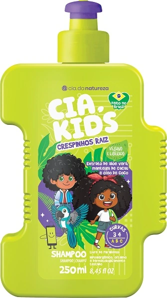 Sh Cia Da Natureza 250ml Cia Kids Crespinhos Raiz