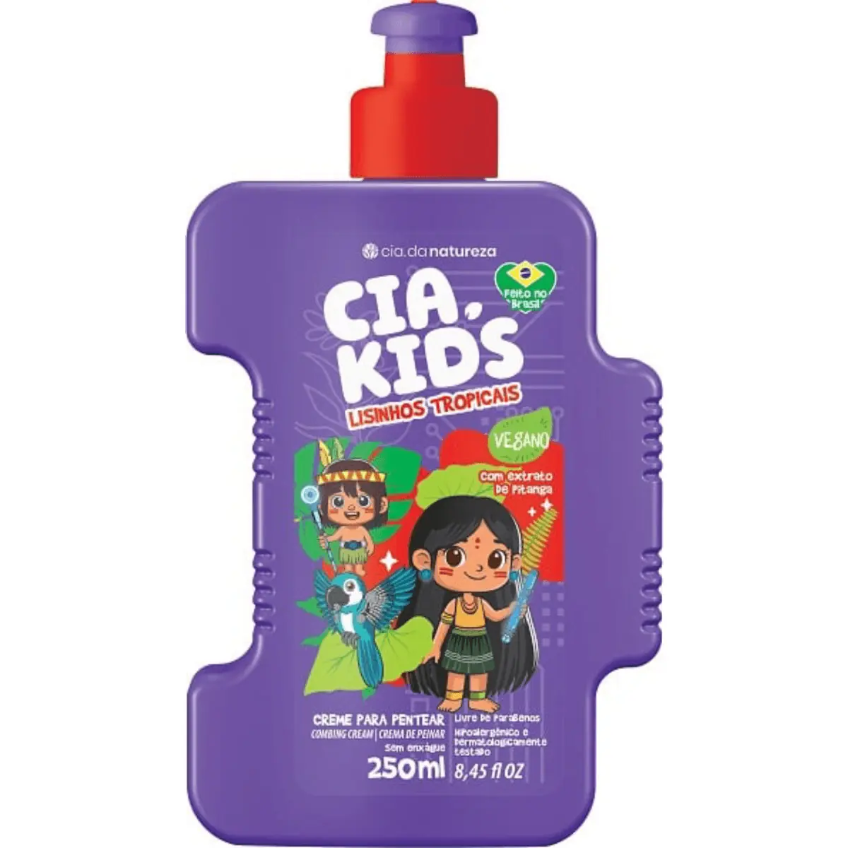 Cr Pentear Cia Da Natureza 250ml Cia Kids Lisinhos Tropicais