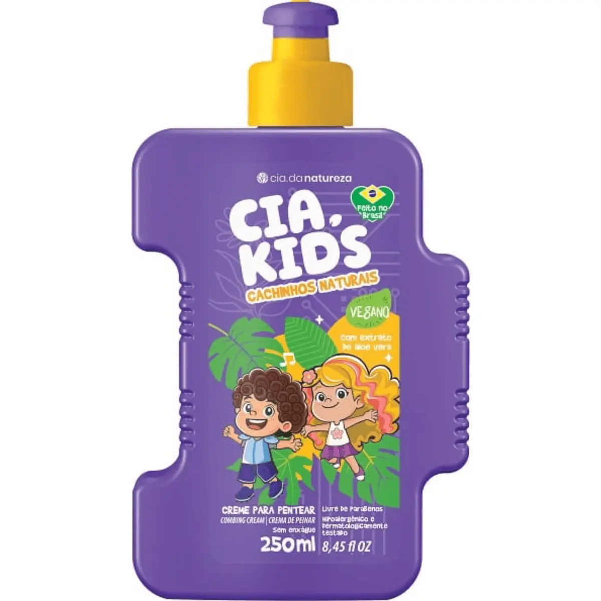 Cr Pentear Cia Da Natureza 250ml Cia Kids Cachinhos Naturais