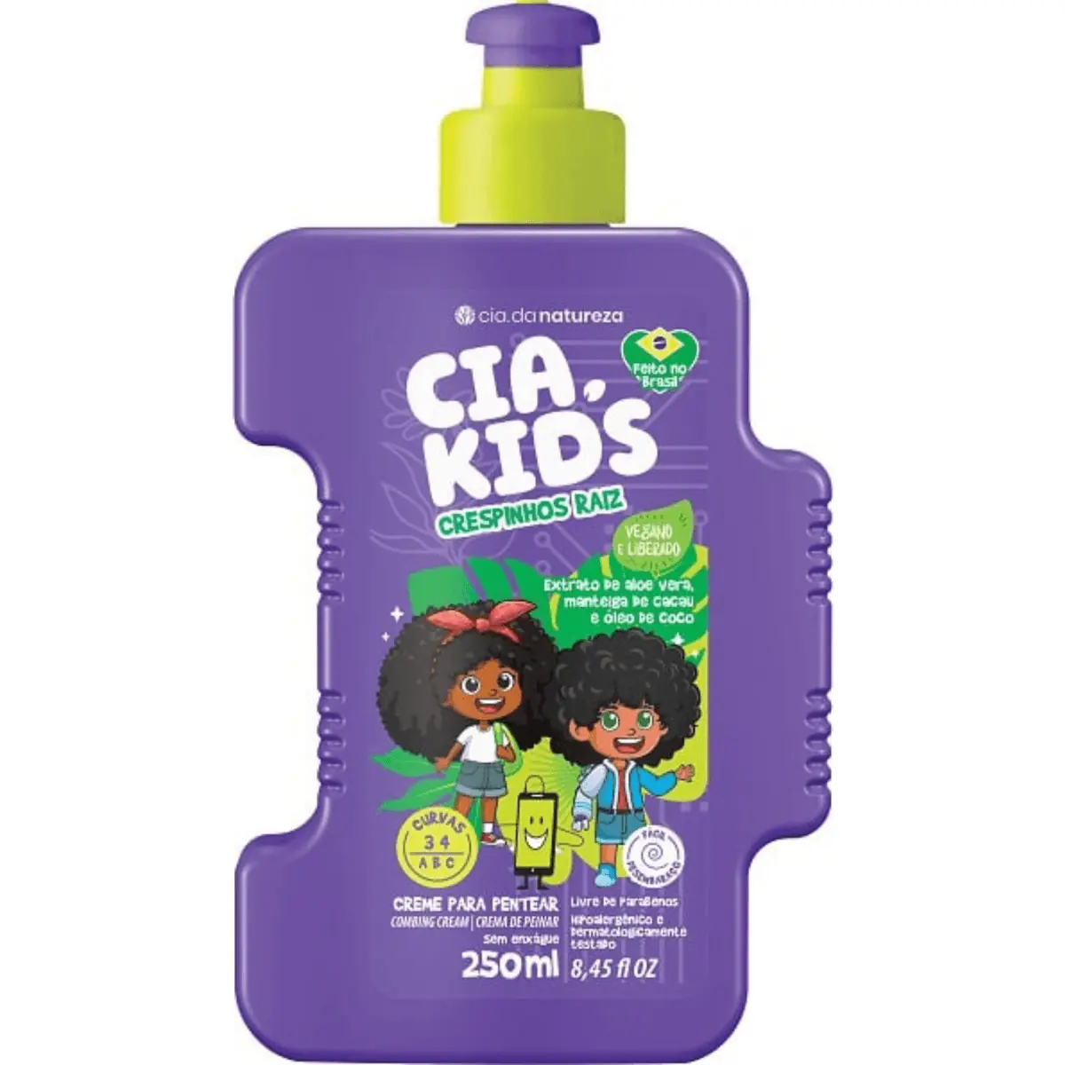 Cr Pentear Cia Da Natureza 250ml Cia Kids Crespinhos Raiz