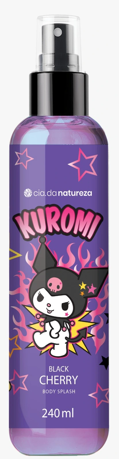 Body Splash Cia Da Natureza 240ml Hello Kitty Kuromi
