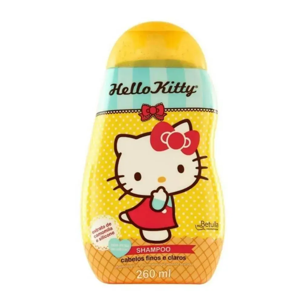 Shampoo Hello Kitty 260ml Cabelos Finos e Clarios