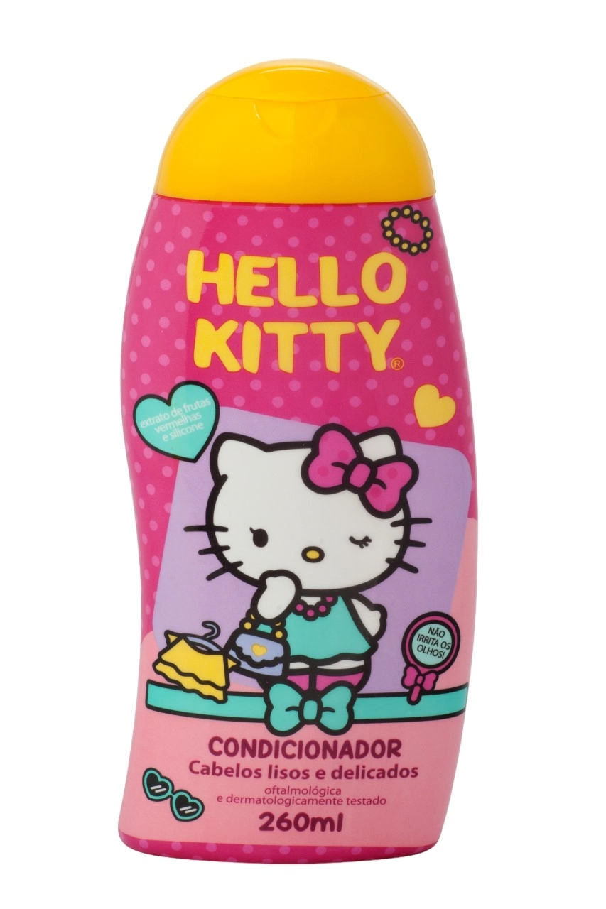 Condicionador Hello Kitty 260ml Cabelos Lisos e Delicados