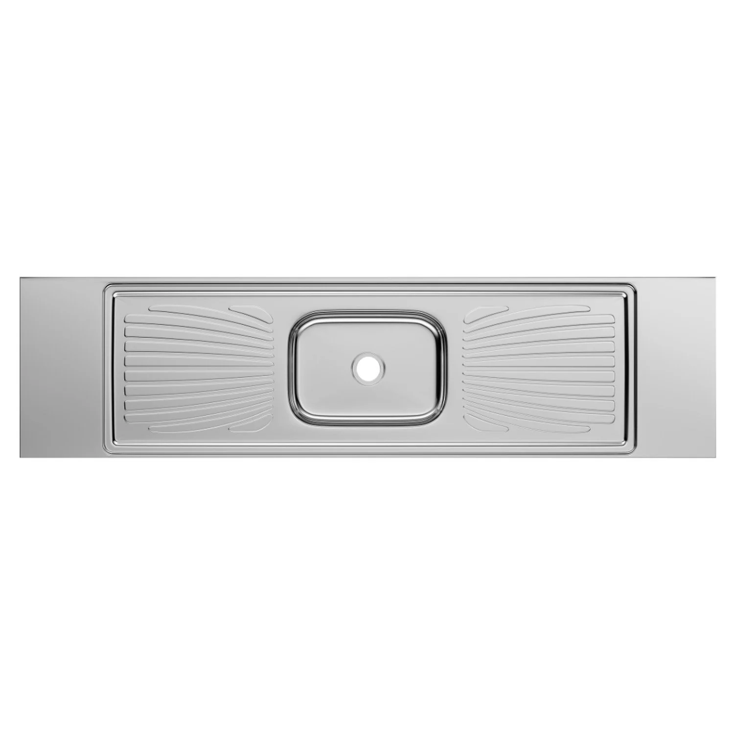 Pia Para Cozinha Monobloco Inox 200x53cm Forminox