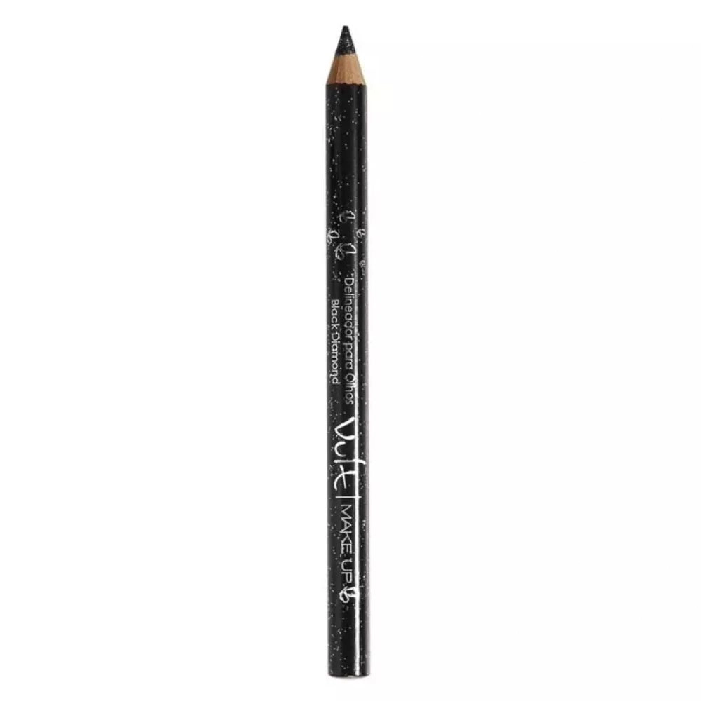 Lapis Olhos Glitter Preto Vult