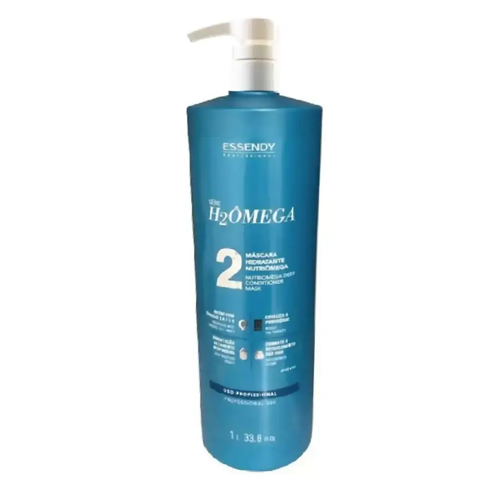 Máscara Hidratante Nutriomega H2ômega - Essendy Professional - 1L - Máscara Hidratante Nutriomega H2