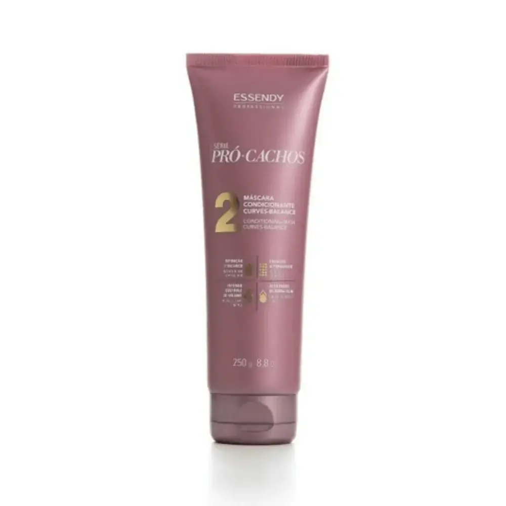 Máscara Condicionante Curves-balance Pró-cachos - Essendy - 250ml - Máscara Condicionante Curves-Bal