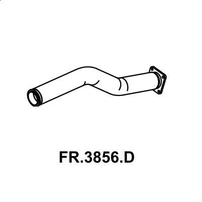 Tubo Dianteiro FORD 712 CARGO - MASTRA FR3856D