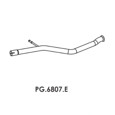 Tubo Intermediário PEUGEOT 207 - MASTRA PG6807E