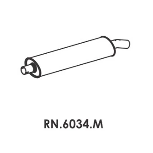 Escapamento Silencioso Intermediário RENAULT DUSTER/OROCH - MASTRA RN6034M