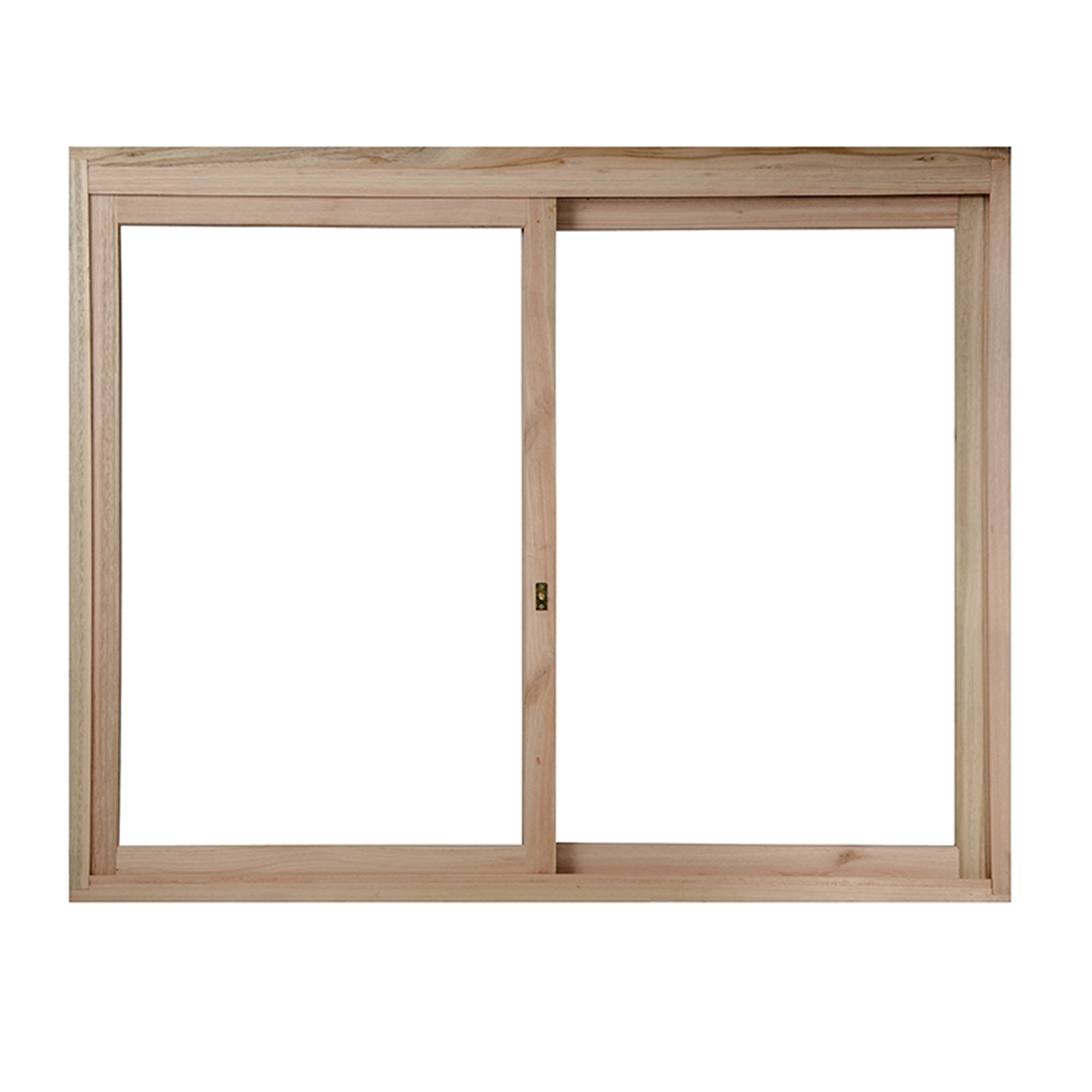 Janela de Madeira de Correr 2 Folhas 100x120cm com Grade Rondosul Natural