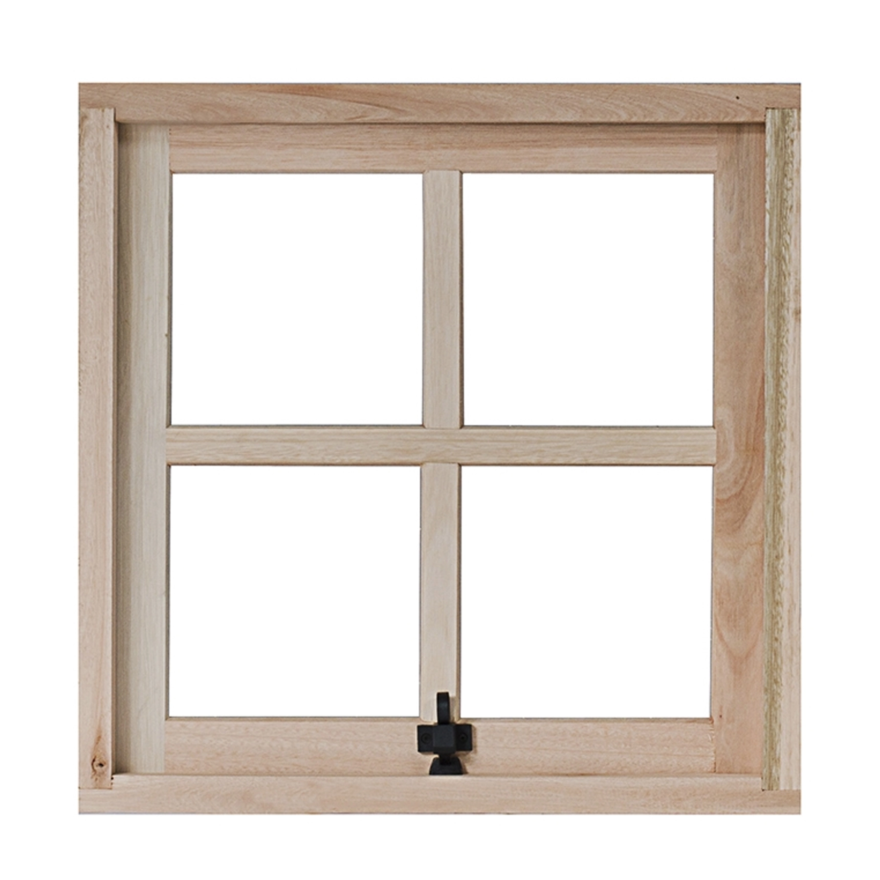 Janela de Madeira Maxim-ar 60x60cm com Grade Rondosul Natural