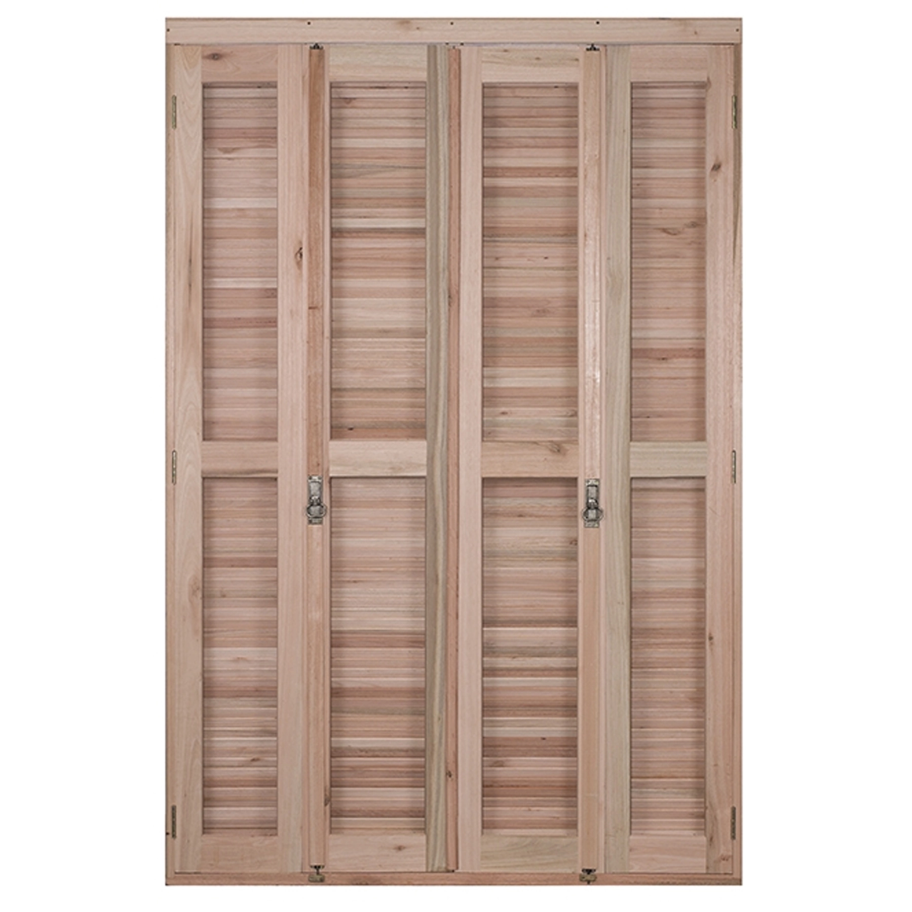 Porta Balcão Pantográfica 8 Folhas Eucalipto Bege 2,13x2,00m Rondosul