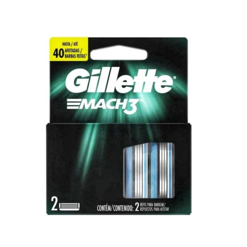 Carga/refil Aparelho Sistema Pg Gillette Mach3 Regular C/2 Uni 1uni