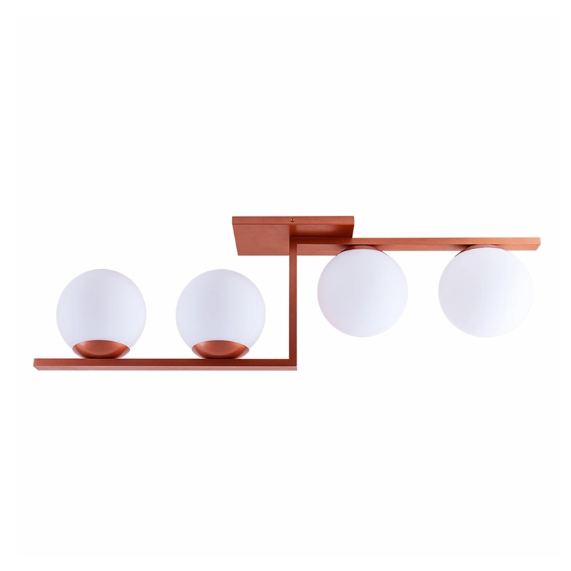 Plafon Startec Havana 4 E27 Bivolt - Cobre - Único
