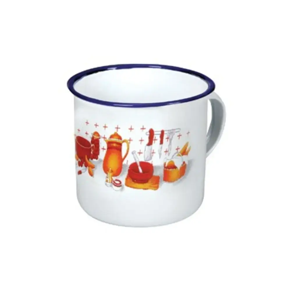 Caneca Esmaltada Branca 8ml