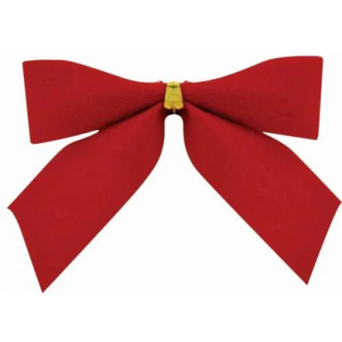 Enfeite de Nata Laço Yangzi Vermelho 5 cm x 5 cm com 12 Unidades