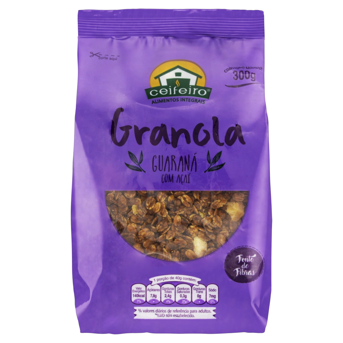 Granola Guaraná Com Açaí Ceifeiro Pacote 300g