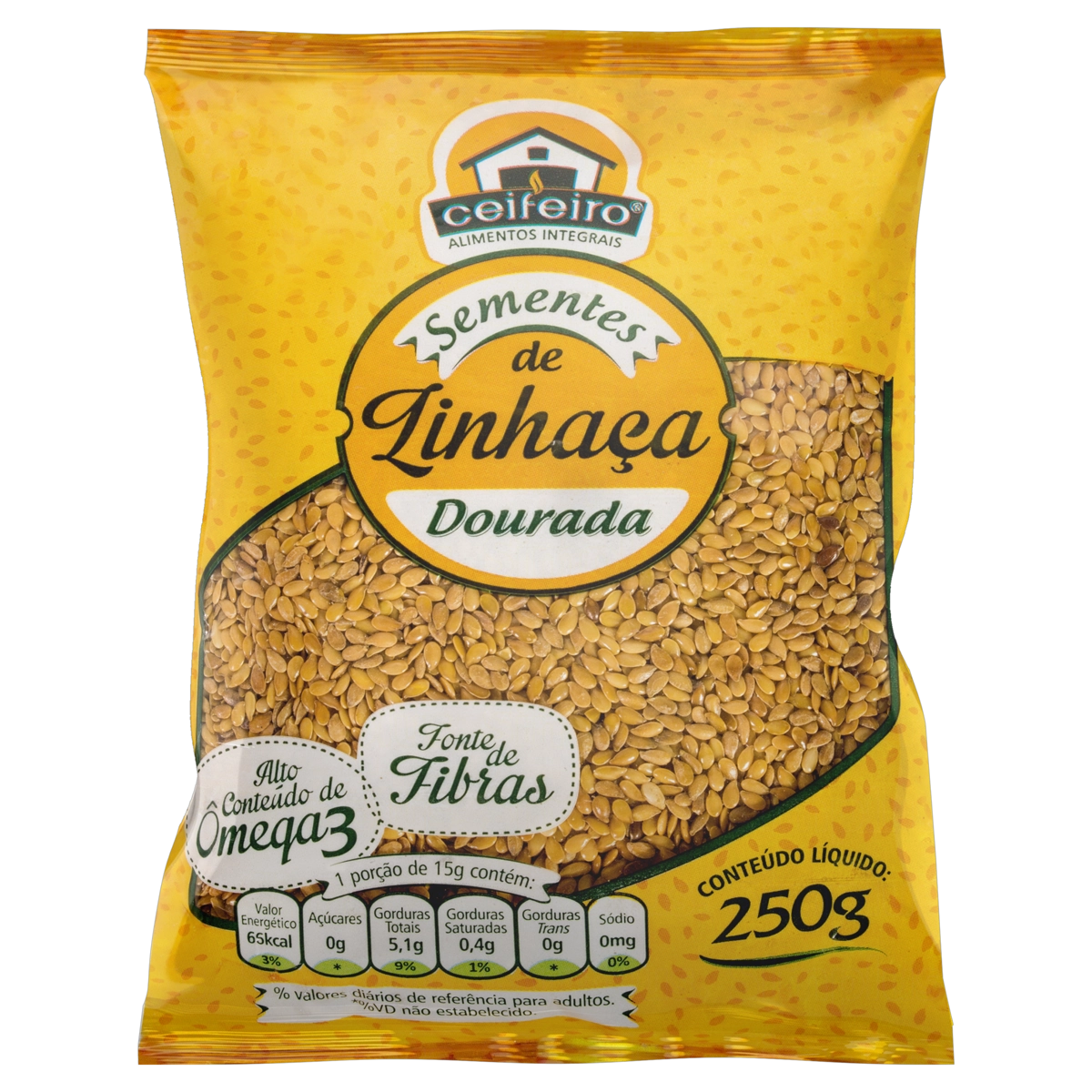 Linhaça Dourada Ceifeiro Pacote 250g