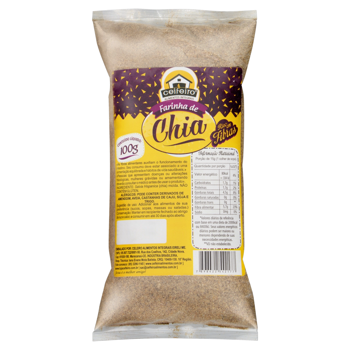 Farinha De Chia Ceifeiro Pacote 100g