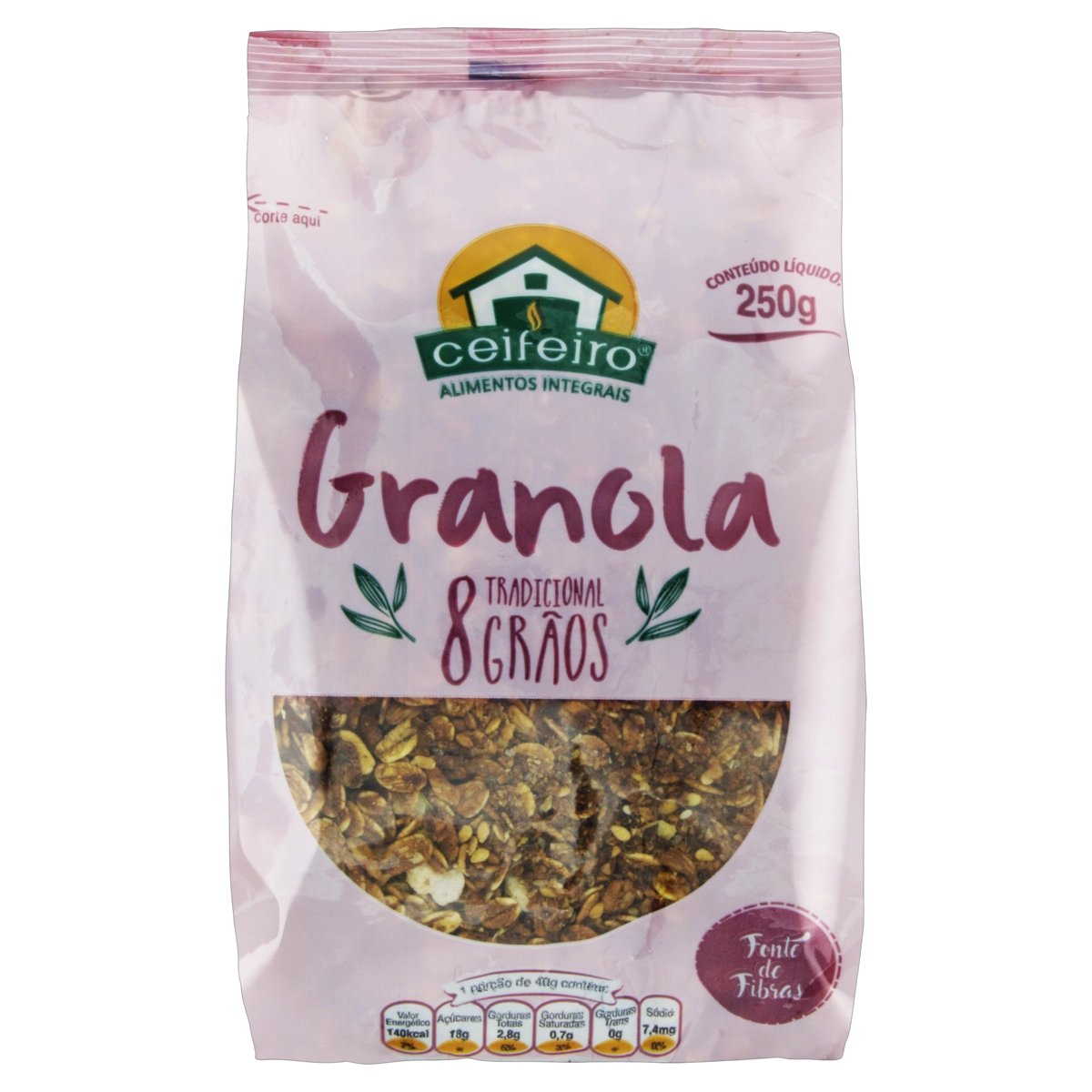 Granola Tradicional 8 Grãos Ceifeiro Pacote 250g