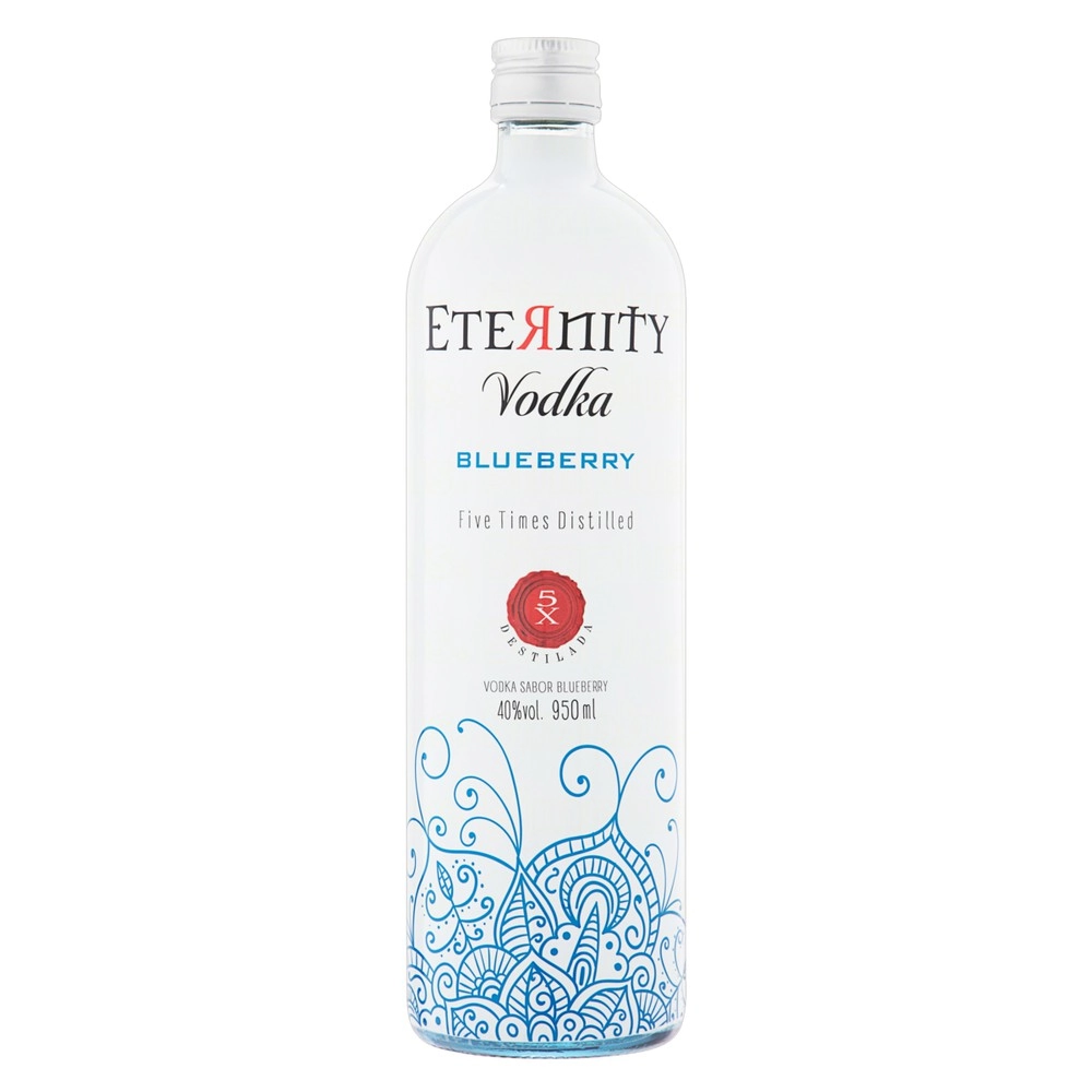 Vodka Eternity Blueberry Vidro 950ml Cx 06un