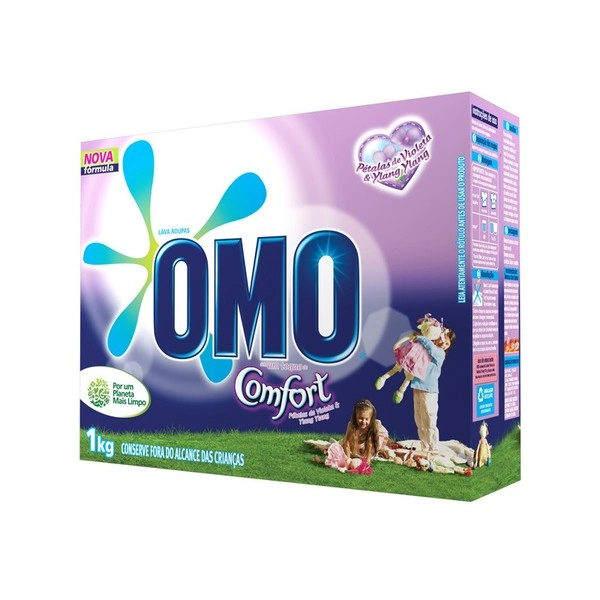 Em Pó Omo Comfort Pétalas De Violeta E Ylang Ylang 1 Kg