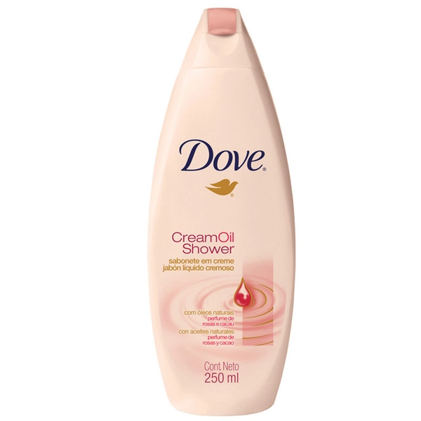Dove Cream Oil Shower Rosas E Cacau