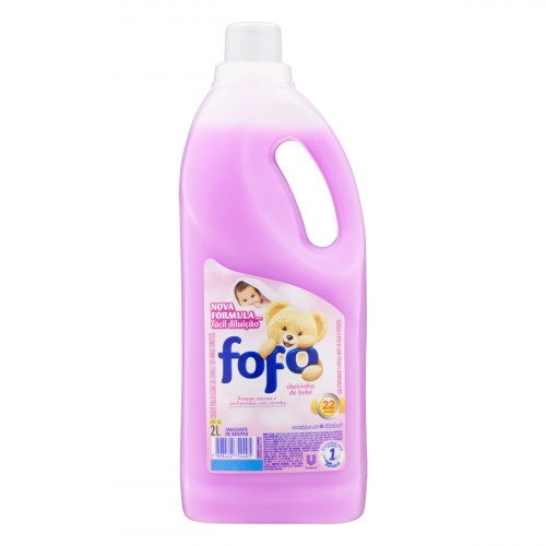 Amaciante De Roupa Diluído Cheirinho De Bebê Fofo Frasco 2l