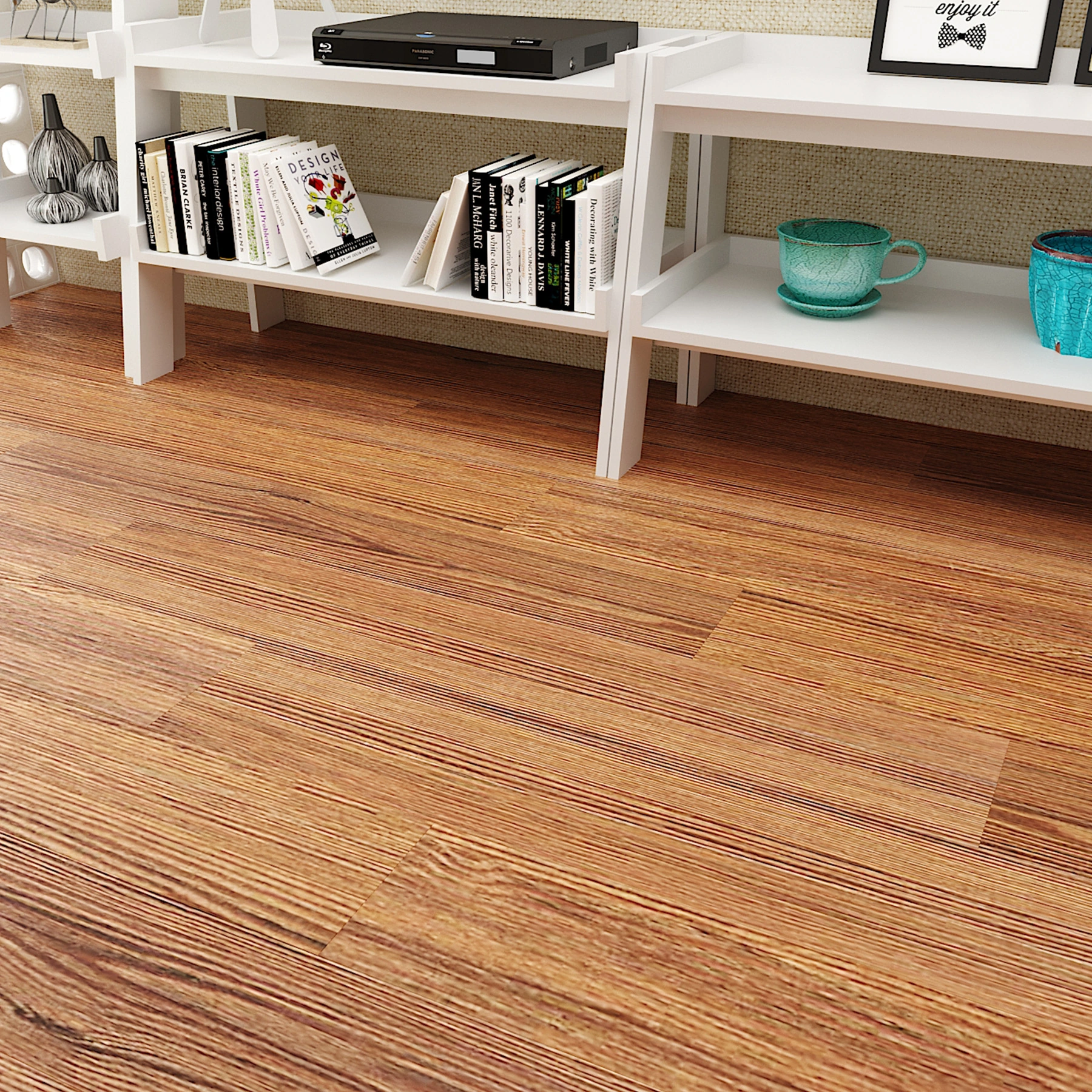 Piso Laminado Click Teca Brasil Elegance 5G 1,37x29,55cm m² Eucafloor