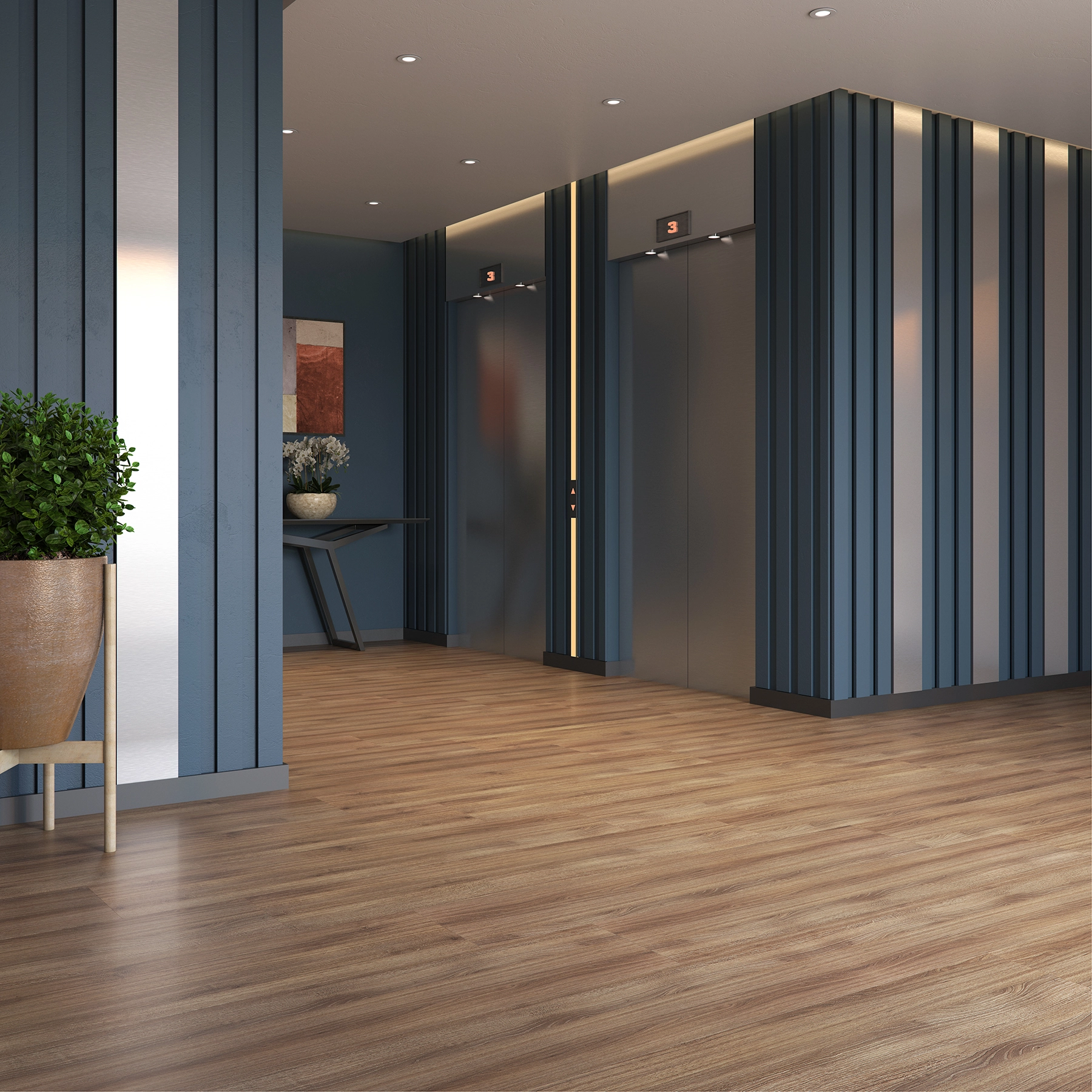 Piso Laminado Click New Elegance Carvalho Chamonix 136x29,2cm m² Eucafloor