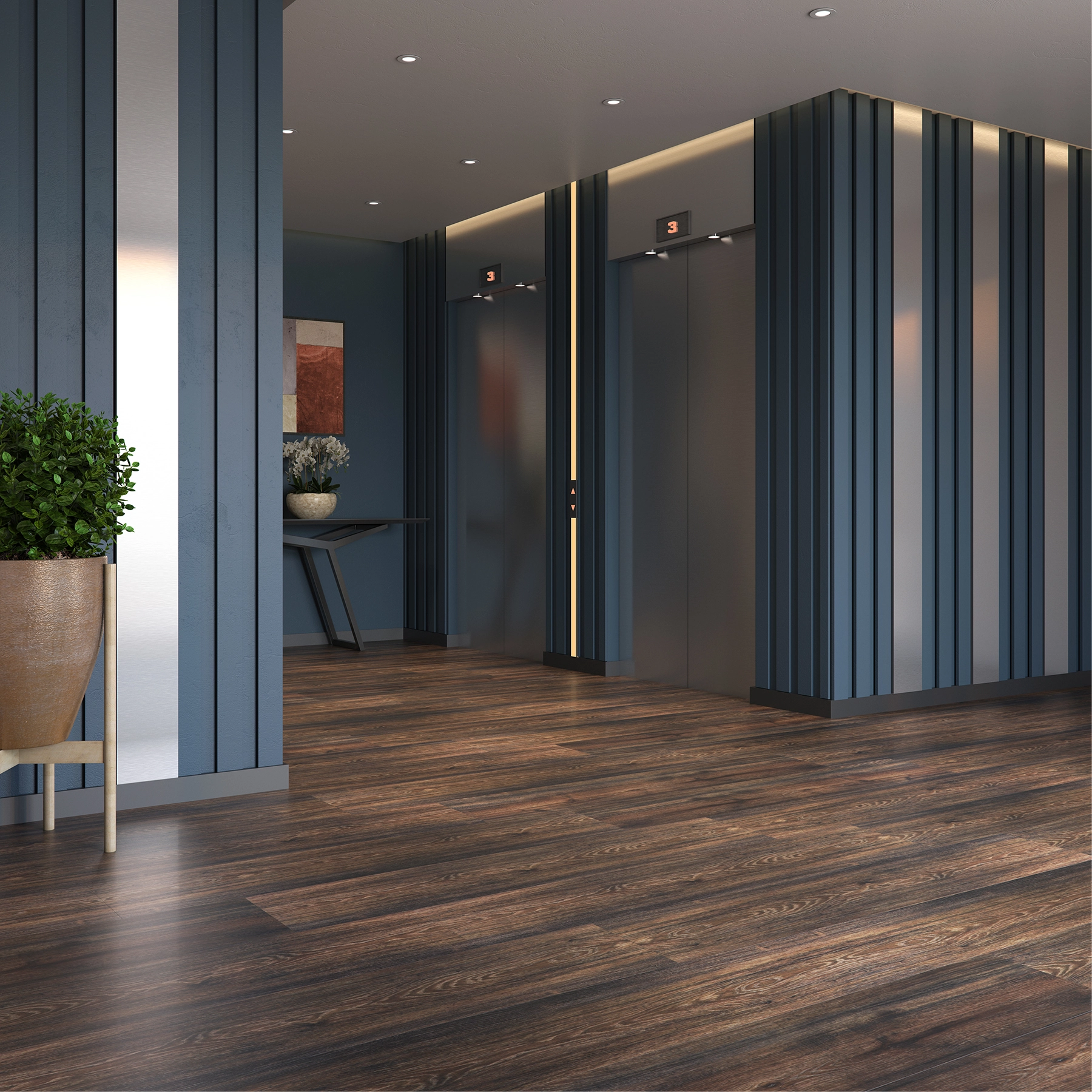 Piso Laminado Click New Elegance Canyon Black 136x29,2cm m² Eucafloor
