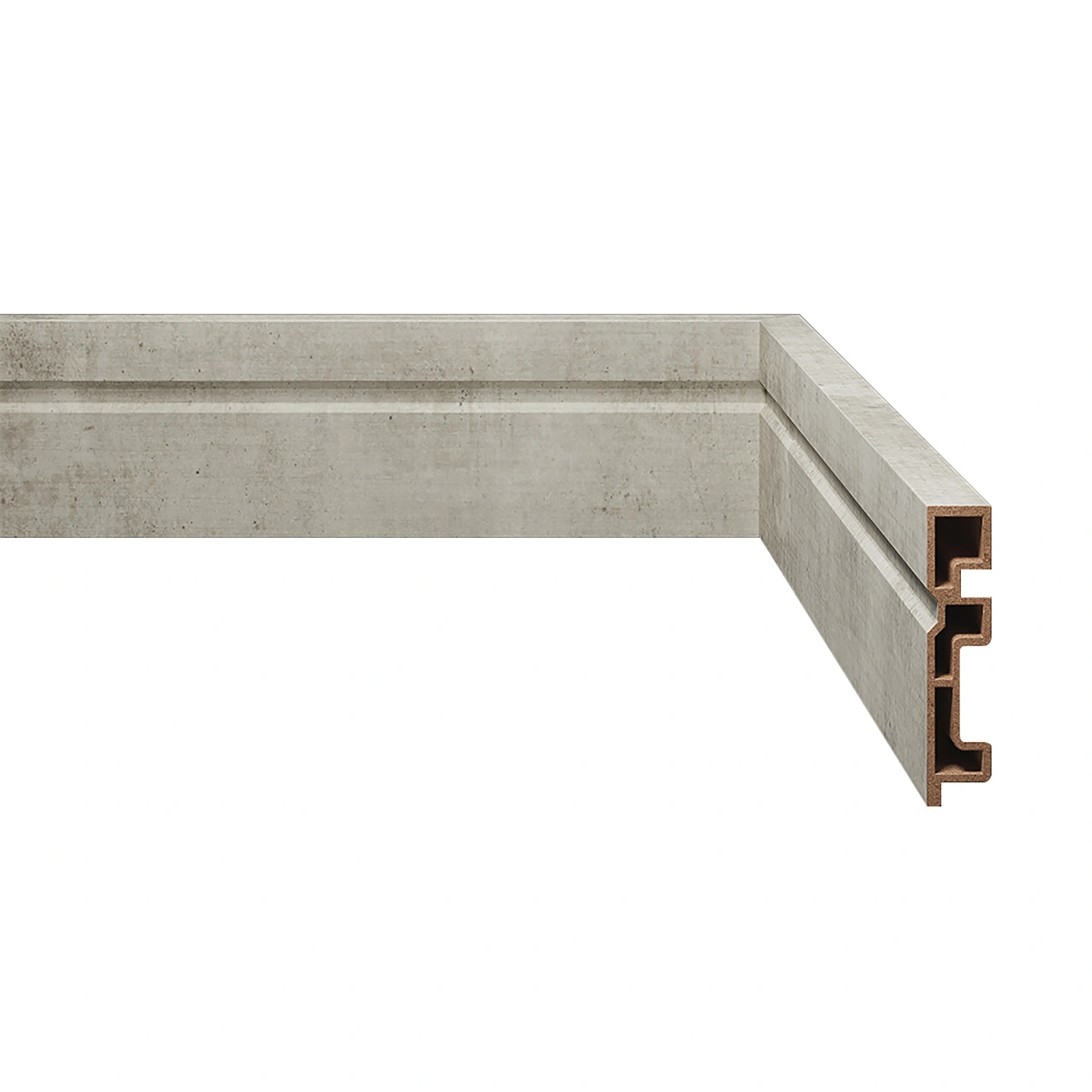 Rodapé com Friso WPC 21 Acqua New 70x240x1,5cm Eucafloor