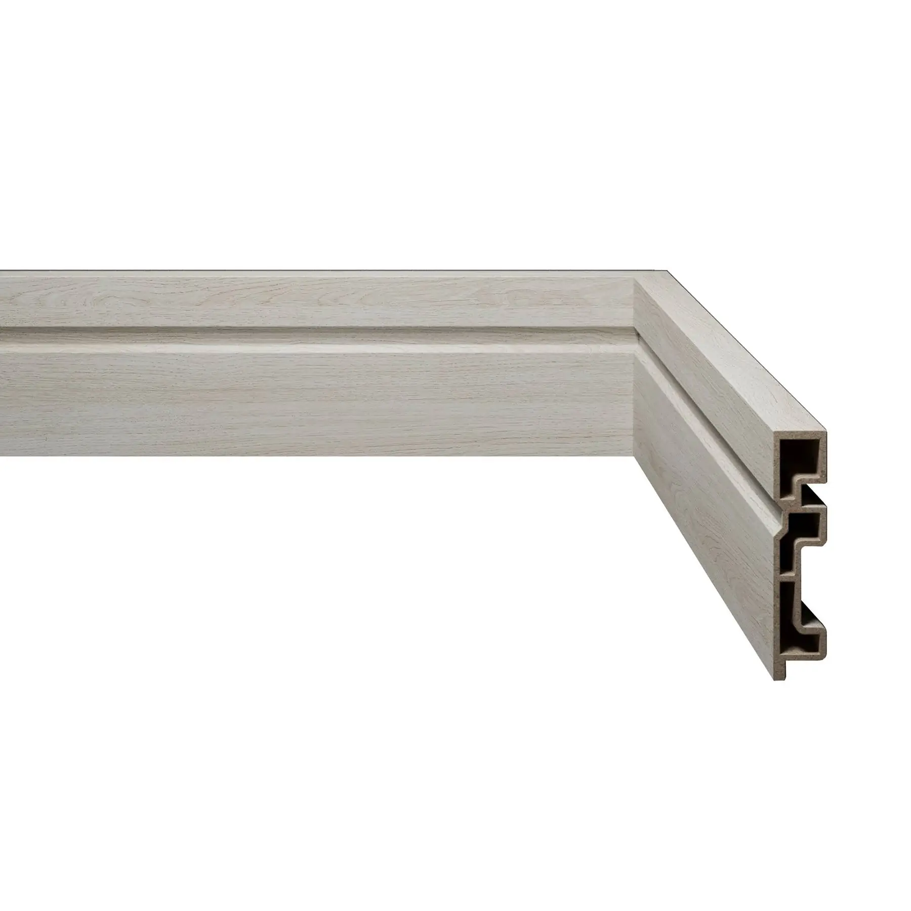 Rodapé com Friso WPC 16 Acqua New 70x240x1,5cm Eucafloor