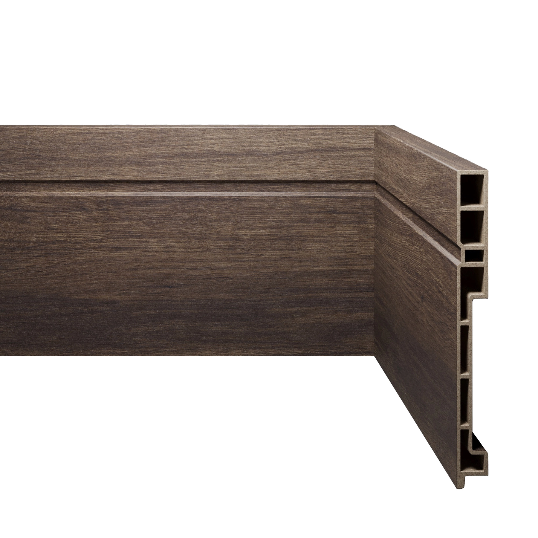 Rodapé com Friso WPC 27 Acqua New 15x240x1,5cm Eucafloor