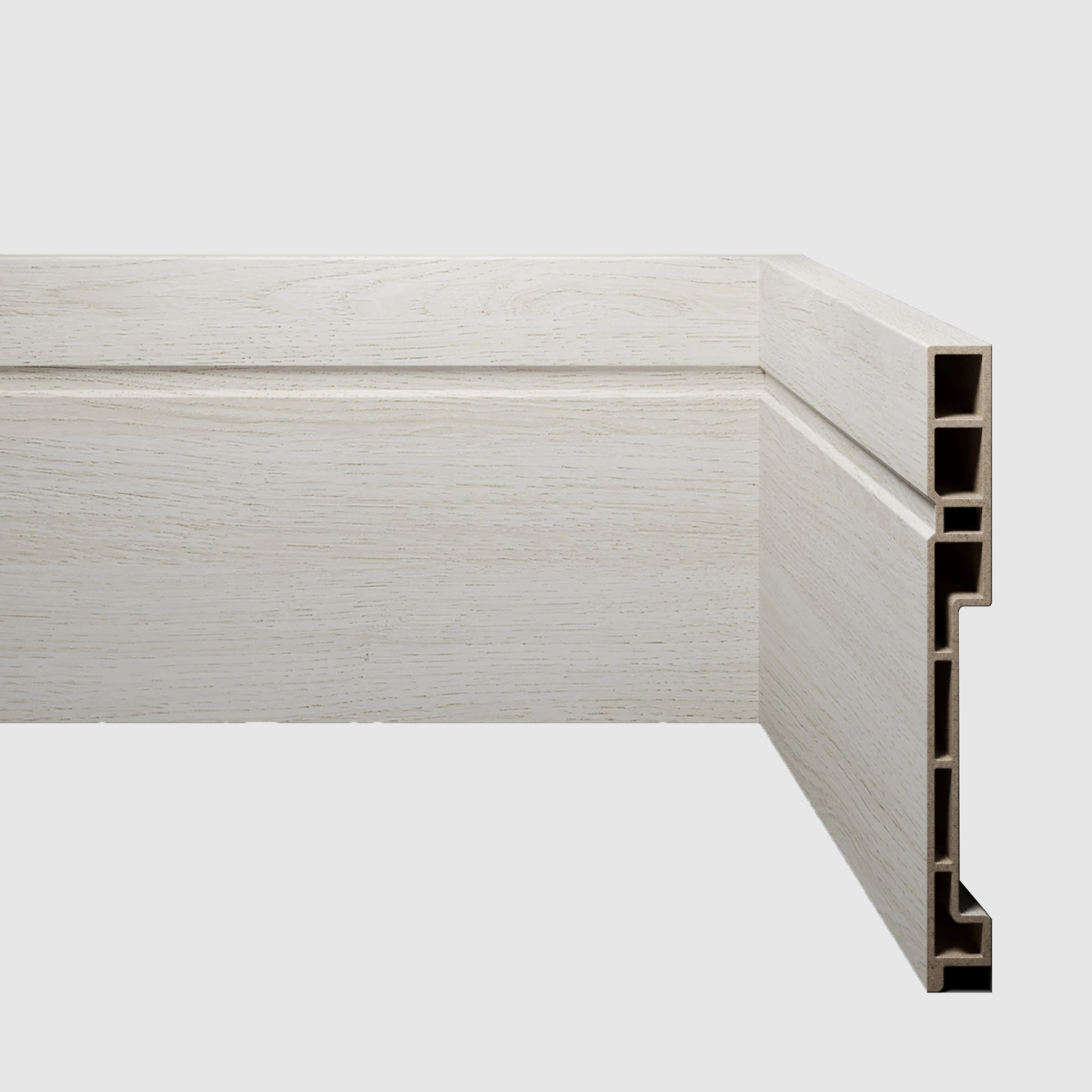 Rodapé com Friso WPC Acqua New 16 15x240x1,5cm Eucafloor