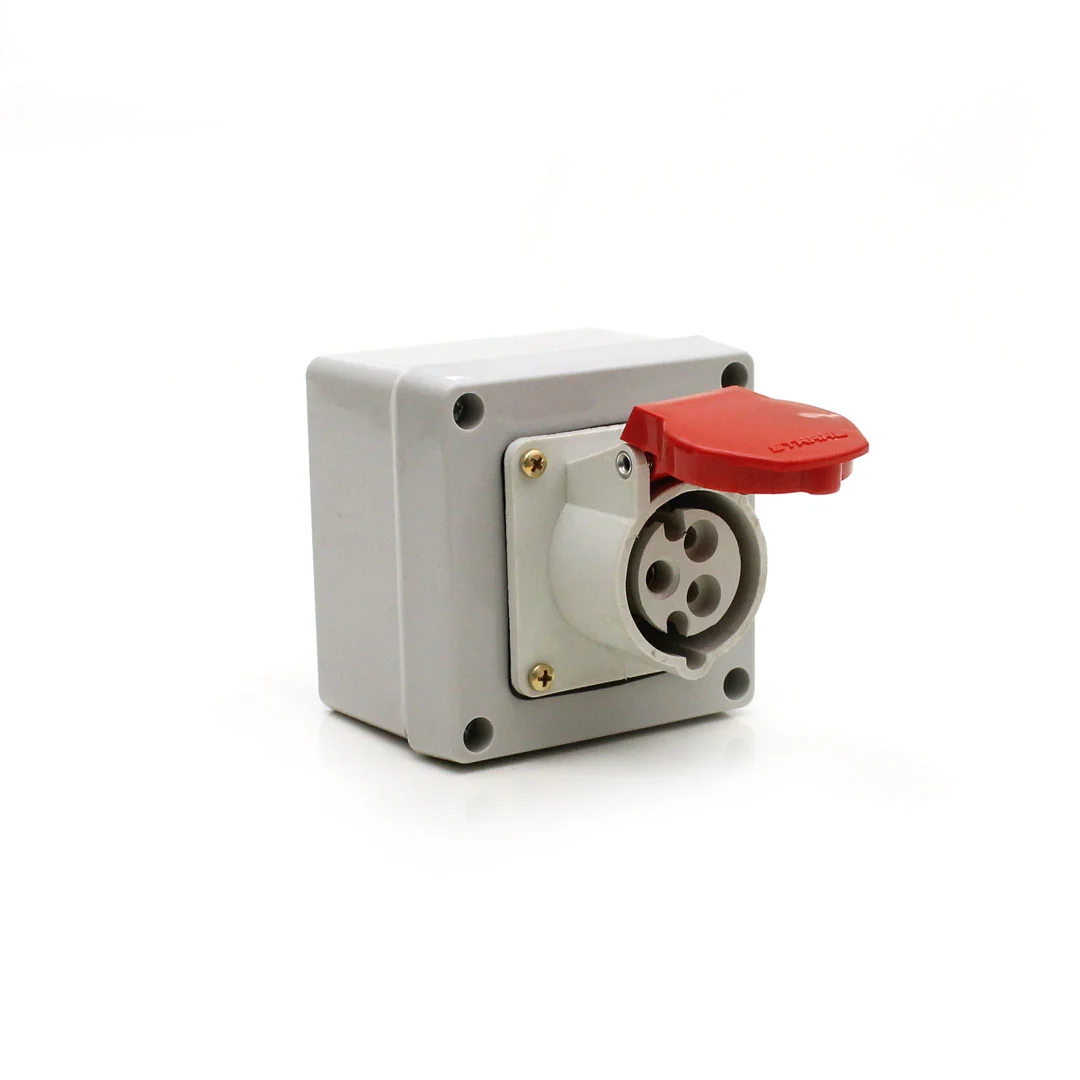Caixa Com Tomada Industrial 2p+t 16a 380/440v Strahl Sd-3539